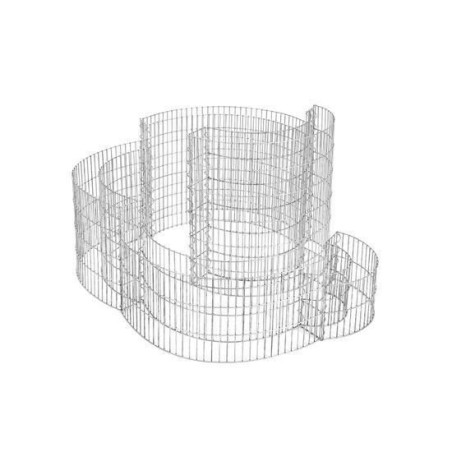 XXL Steingabione in Schneckenfom 110 x 110 x 60 cm