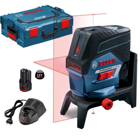 Bosch GCL 2-50 C 12V Li-Ion accu Laser points et lignes avec pochette (1x 2.0Ah accu) in L-Boxx - 20m