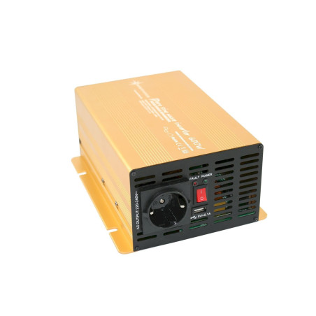 Solartronics Spannungswandler NP 24V 600 Watt Power USB 2.1A reiner SINUS Gold Edition