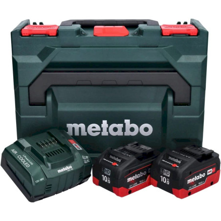 Metabo Basis-Set 2 x LiHD 10Ah + ASC 145 + metaBOX (685142000)