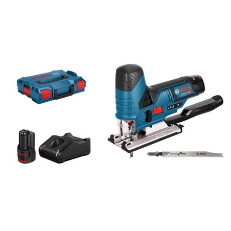 Bosch Professional Scie sauteuse sans fil GST 12V-70, avec 2 batteries 3,0 Ah + chargeur rapide GAL 1230 CV