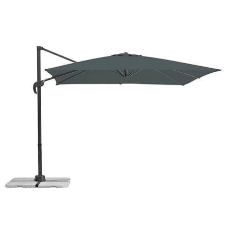 Schneider, parasol Rhodes Junior, 8 pièces, carré, anthracite, 340 x 270 x 240 CM