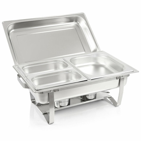 Zelsius 100GK Chafing dish Nancy avec 1x 1/2 + 2x 1/4 GN-Bac