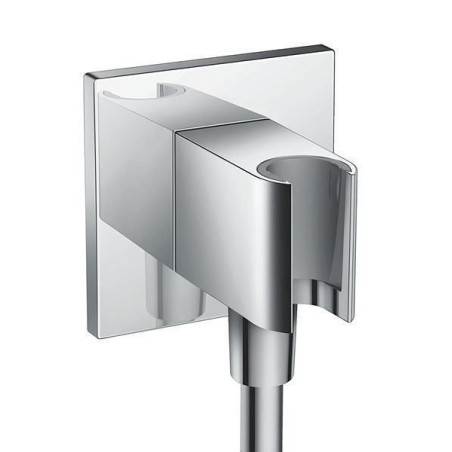 Hansgrohe Fixfit Porter Square Schlauch­an­schluss chrom 26486000