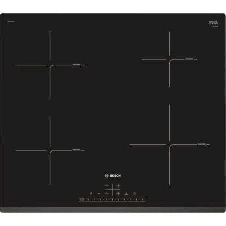 Bosch Serie 6 PIE631FB1E Intégré Table de cuisson à induction Noir, PIE631FB1E