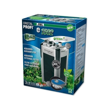 JBL Filtre extérieur Cris­tal­pro­fi E1502 Greenline pour aquarium de 200 à 700 L