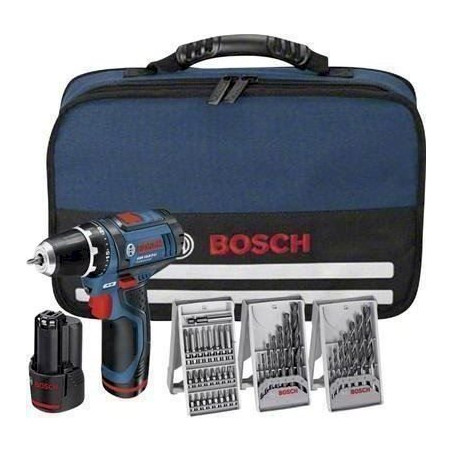 Bosch Ak­ku-Bohr­schrau­ber GSR 12V-15 mit 2 x 1,5 Ah Akkus und ZB in Tasche - Tro­cken­bau­schrau­ber