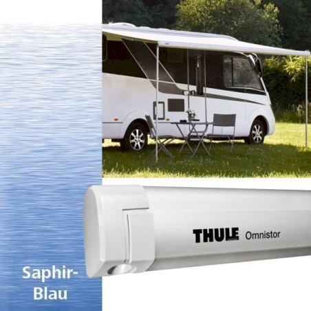 Thule Om­nis­tor-Mar­ki­se 5200 ohne Motor, Gehäuse eloxiert, Saphir Blau 3,50 x 2,50 m