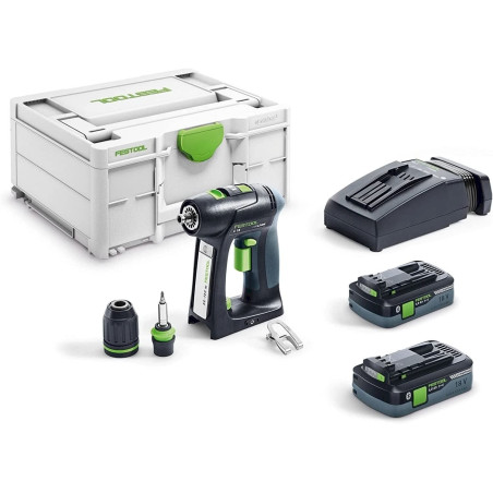 Festool C 18 HPC 4.0 I-Plus Akku-Bohrschrauber (2x 4,0Ah Akku + Ladegerät)