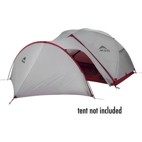 MSR Gear Shed V2 Tente, gray/red 2020 Auvents de camping gris, rouge