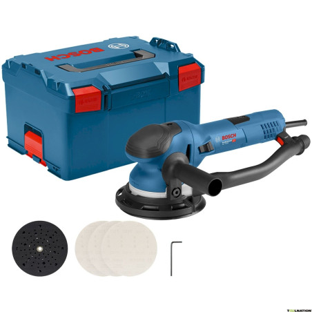 Bosch Ex­zen­ter­schlei­fer GET 75-150 150 mm inkl. Zu­be­hör-Set in L-Boxx - 0601257101