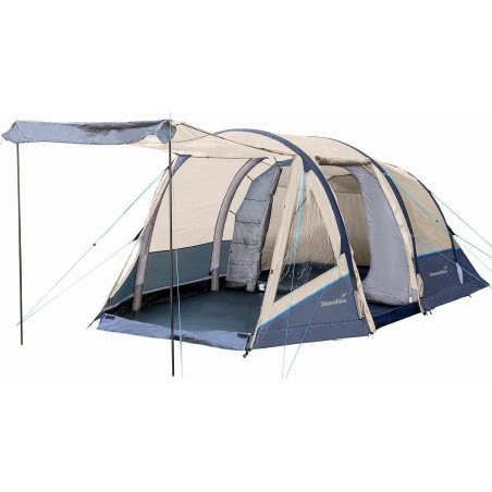 Skandika Luftzelt Campingzelt Folldal Air-Rise 4 Personen beige/blau