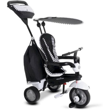 Smartrike Glow Touch Steering 4 en 1 Tricycle, noir/blanc