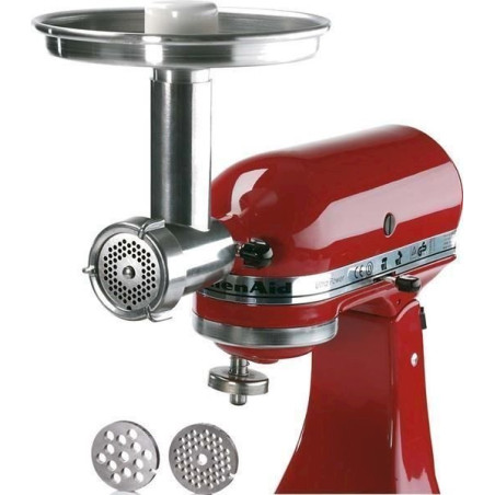 Adaptateur robot KITCHENAID hachoir universel avec couteau 4 pâles et 3 grilles à trous