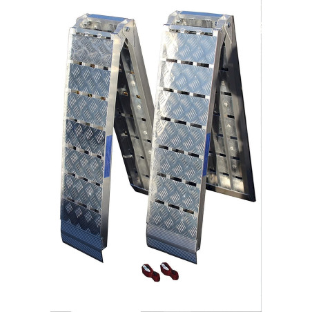 2x Alu Auffahrrampe Heavy Duty klappbar, 680kg - 228cm