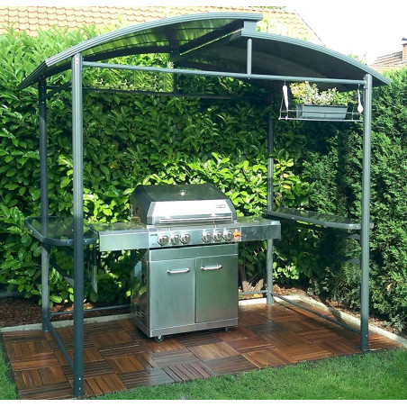 DMS Tonnelle de barbecue - Tente de barbecue en aluminium