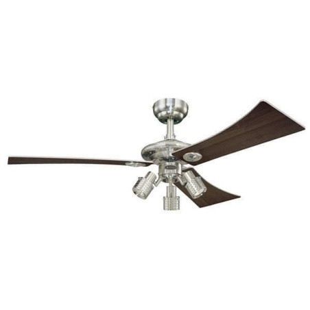 Westinghouse 7852540 Audubon  Ventilateur de plafond GU10 50 W Métal Nickel brossé