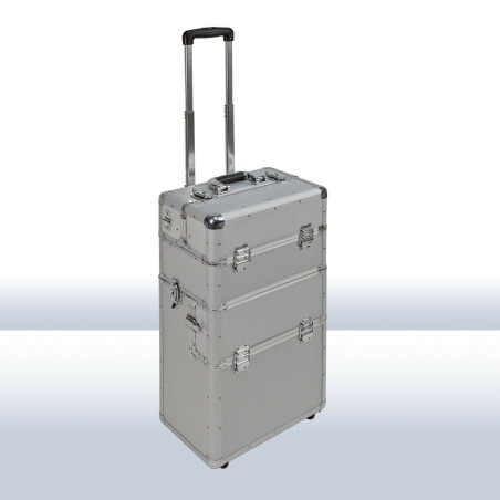 DEMA 20849 Alu Trolley Koffer Alutrolley Pi­lo­ten­kof­fer Handgepäck Werk­zeug­kof­fer Set 3 in1