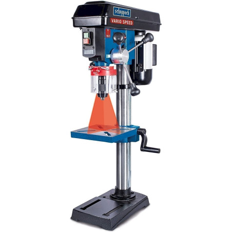 Scheppach DP19Vario perceuse à colonne professionnelle, vitesse variable, 230V - 550W