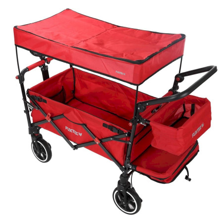 FUXTEC FX-CT850 Premium Bollerwagen rot, klappbar mit Dach