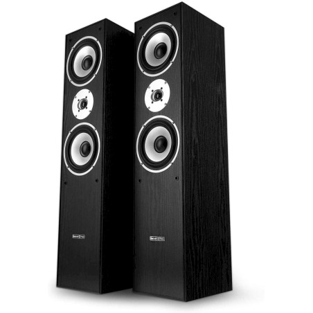 Bennett & Ross Radiant hi-fi paire d'enceintes colonne noires 2x 180W RMS