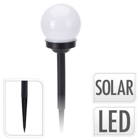 LED-Solarlampe Ø10 cm Kugel Warmweiß Solarleuchte Gartenleuchte Solarkugel Lampe