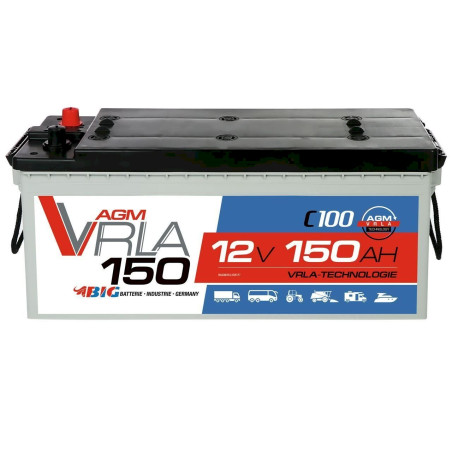 BIG Professional AGM 12V 150Ah C100 Solarbatterie Versorgung Caravan Boot