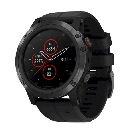 GARMIN Fenix 5 Plus Saphir- GPS - Multi - Smartwatch - Schwarz 010-01988-01