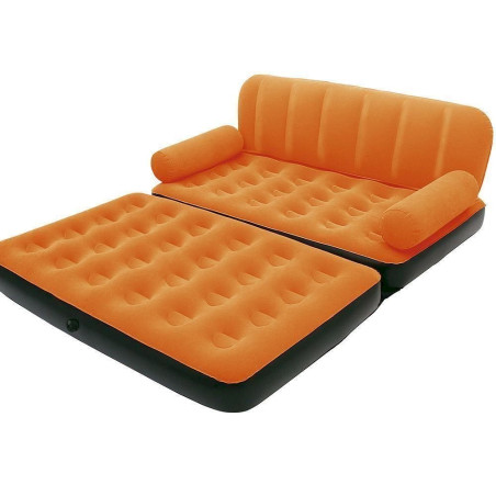 Bestway 67356 Orange Luftmatratze Luftbett Luftsofa 2 Sitzer Sessel Reisebett Couch 3 in 1