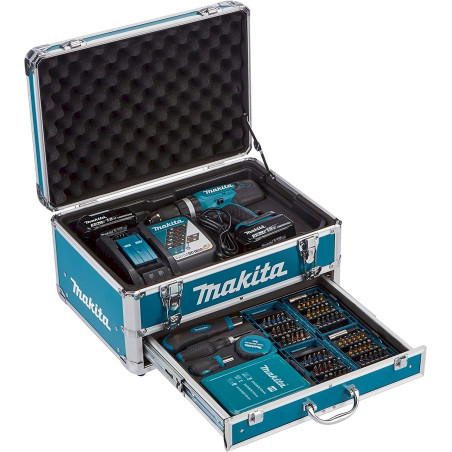 Per­ceuse-vis­seuse Makita DHP453RYX2 2 x 18 V - 3 Ah + 96 ac­ces­soires