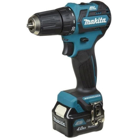 Per­ceuse-vis­seuse sans fil Makita DF332DSMJ Li-Ion 10.8 V 4 Ah avec 2 batteries, avec mallette