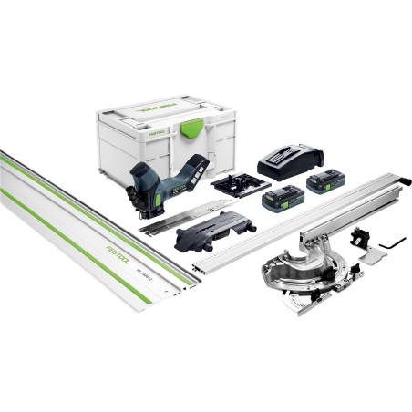 Festool ISC 240 HPC 4,0 EBI-Plus-XL-FS scie sans fil pour matériaux isolants (2 x batterie 4Ah + chargeur + rail de guidage)