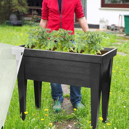 XXL Hochbeet mit Deckel 120 Liter