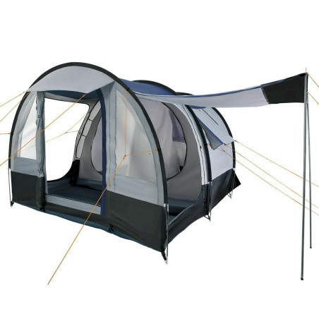 CampFeuer 1510_2 Campingzelt 4 Personen Tunnelzelt Camping Zelt Familienzelt grau schwarz