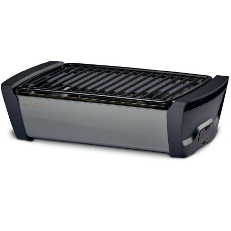 Enders AURORA Tischgrill Holzkohle Grill raucharm Camping BBQ rauchfrei Grau