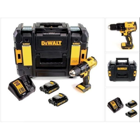 DeWalt DCD 777 S2T 18 V Brushless Li-Ion Akku Bohr­schrau­ber 65 Nm + 2x 1,5 Ah Akku + DCB 115 XR Ladegerät im DeWalt TStak