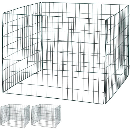 3er Set Schnellkomposter aus Metall Komposter Dunkelgrün