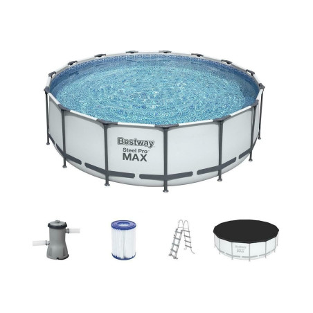 Bestway Piscine tubulaire Set Ø457 x H122 cm - Steel Pro Max (56438)