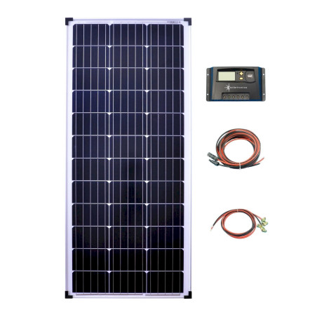 100W 12V Solar Set 20A Laderegler gelb Solaranlage Inselanlage Garten Camping Solarmodul