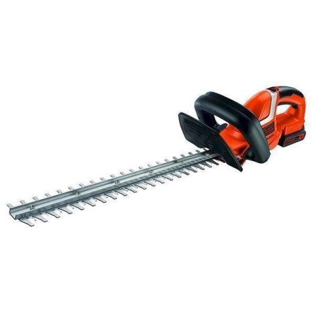 Black + Decker 18V Lithium Akku-Hecken-und Strauchschere, 45 cm Messer, 18 mm Schnittstärke, Akku, Ladegerät, GTC1845L20