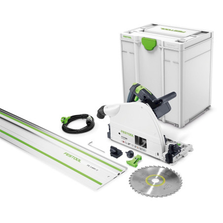 Festool TS 75 EBQ-Plus-FS scie plongeante avec rail de guidage 1400mm + lame de scie