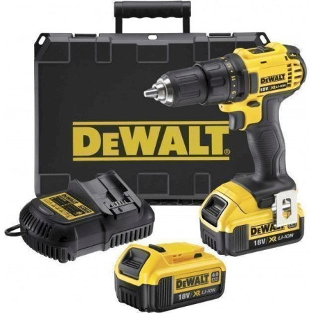 DEWALT DCD780M2 Perceuse visseuse Compact 2Vitesses 18V Li-Ion XR 4Ah