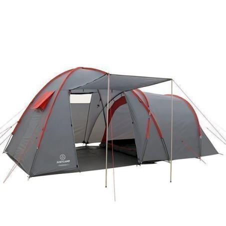 Justcamp Parker 3 Tente de Camping 3 places, Tentes Dôme - Gris