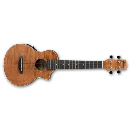 Ibanez UEW15E-OPN Konzert Ukulele 4-Saiter mit Cutaway/Elektronik/eingebautem Stimmgerät