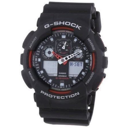 Casio G-Shock – Herren-Armbanduhr mit Analog/Digital-Display und Resin-Armband – GA-100-1A4ER