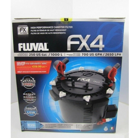 FLUVAL FX4 Au­ßen­fil­ter für Aquarien bis 1000l Hoch­leis­tungs­au­ßen­fil­ter