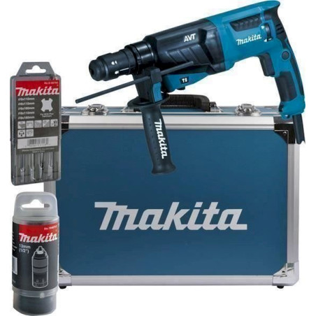 Makita HR2631FT13 Per­fo­ra­teur-bu­ri­na­teur pour SDS-PLUS 26 mm dans un coffret en aluminium,