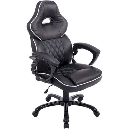 CLP Fauteuil De Bureau Réglable Big XXX Similicuir Noir