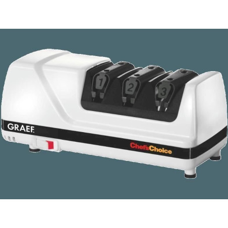 Graef CC 120 Aiguiseur Couteau Electrique Blanc/Noir