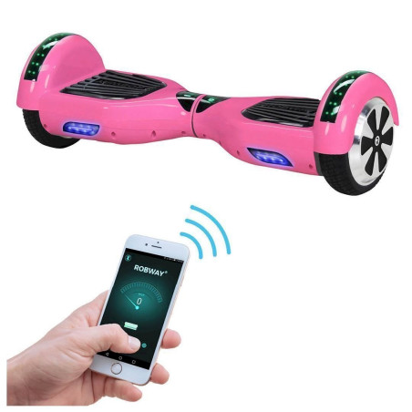 Hoverboard ROBWAY W1 E-Balance Board Scooter Elektro Roller Smart Self Balance (Pink)